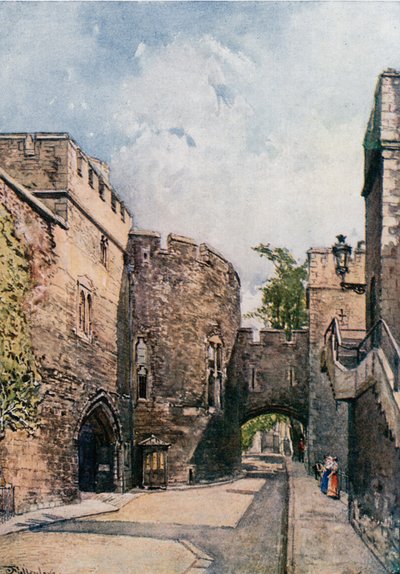 Krwawa Wieża i Dom Klejnotów (Wakefield Tower), patrząc na wschód autorstwa John Fulleylove