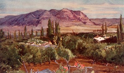 Góra Kuszenia z Jerycha, 1902. autorstwa John Fulleylove