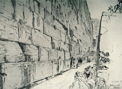 Ściana Płaczu, 1902. autorstwa John Fulleylove