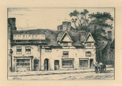 Old Houses, North Street, Wolverhampton, z „Remnants Of Old Wolverhampton” Vol.I. nr 1-37, opublikowano 1880 autorstwa John Fullwood