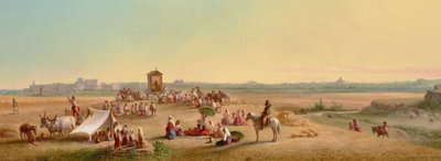 Nabożeństwo na Campagna 1878 (olej na panelu) autorstwa John Gadsby Chapman
