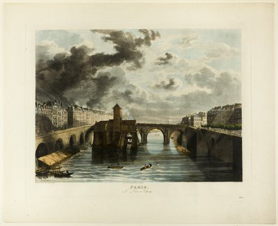 Paryż, Pont-au-Change autorstwa John Gendall