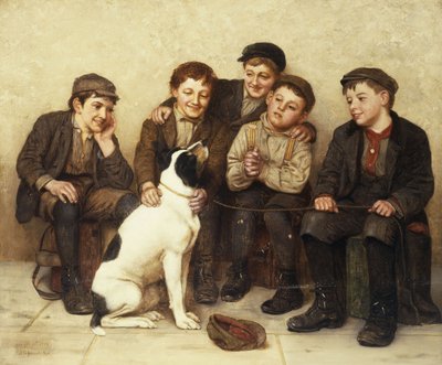 W dobrych rękach, 1909 autorstwa John George Brown