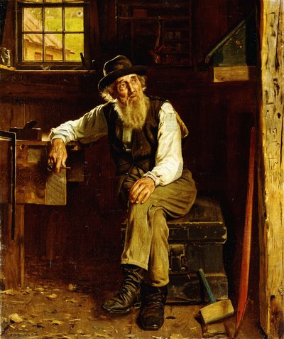Żyjąc w przeszłości, autorstwa John George Brown