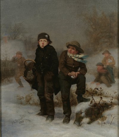 Ofiara, 1861 autorstwa John George Brown