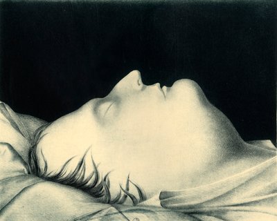Napoleon na łożu śmierci, 1821, 1921. autorstwa John Gibbs