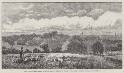 Brockwell Park, w pobliżu Herne Hill i Dulwich, do nabycia dla celów rekreacji publicznej autorstwa John Gilbert