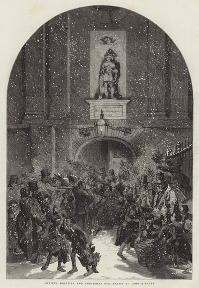 Szpital Chrystusa i Wigilia autorstwa John Gilbert