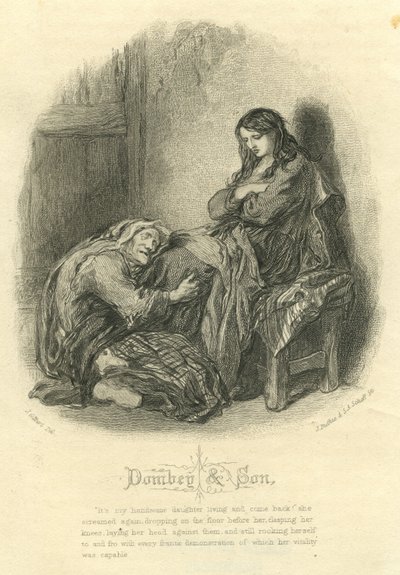 Dombey i syn: Alice Brown i jej matka autorstwa John Gilbert