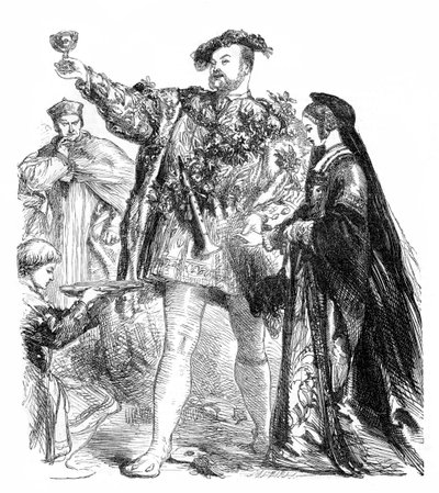 Henryk VIII – William Szekspir autorstwa John Gilbert