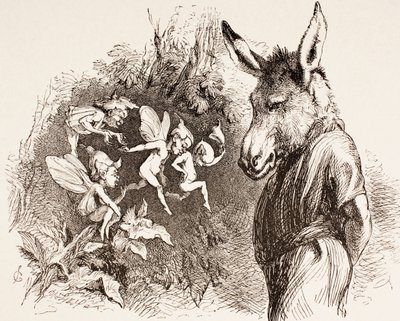 Ilustracja do Snu nocy letniej z „The Illustrated Library Shakespeare”, opublikowana w Londynie 1890 autorstwa John Gilbert