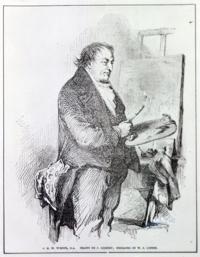 Joseph Mallord William Turner, grawerowane przez WJ Lintona, c.1837 (grawerowanie) autorstwa John Gilbert