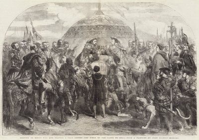 Spotkanie Henryka VIII i Franciszka I pod Ardres, Pole Złotego Płótna autorstwa John Gilbert