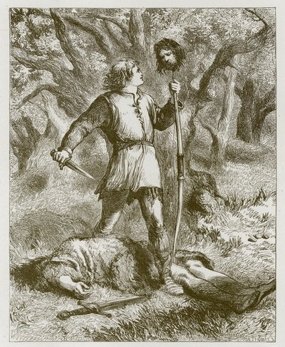 Robin Hood i facet z Gisborne autorstwa John Gilbert