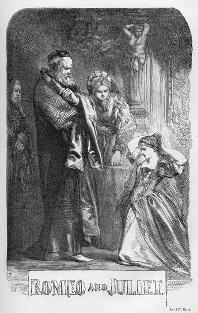 „Romeo i Julia” Williama Szekspira autorstwa John Gilbert
