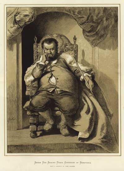 Senor Don Sancho Pansa autorstwa John Gilbert