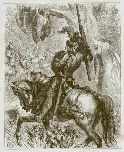 Sir Launcelot du Lake autorstwa John Gilbert