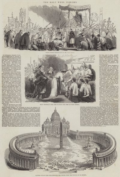 Wielki Tydzień w Rzymie autorstwa John Gilbert