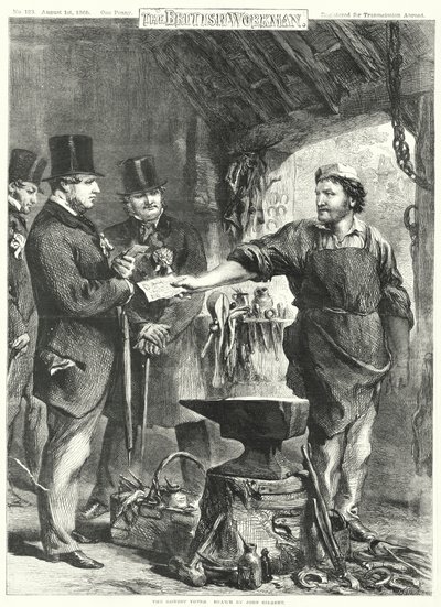 Uczciwy wyborca (grawerunek) autorstwa John Gilbert