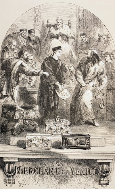 Kupiec wenecki, 1890 autorstwa John Gilbert