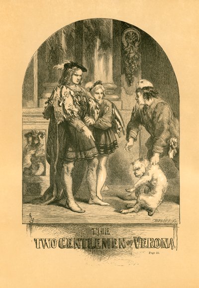 Dwaj dżentelmeni z Werony autorstwa John Gilbert