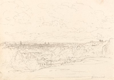 Odległy widok Greenwich autorstwa John Glover