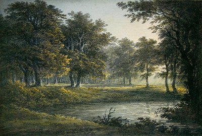 Wieczór (akwarela na papierze) autorstwa John Glover