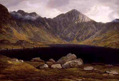 Loch Coruisk, Isle of Skye (olej na płótnie) autorstwa John Glover