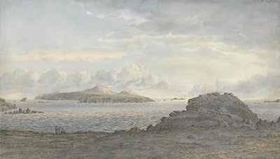 St. Davids Head, Pembrokeshire, ok. 1805 (wc na papierze) autorstwa John Glover
