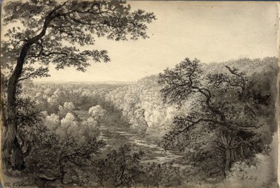 Greta (tusz (czarny) na papierze) autorstwa John Glover