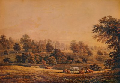 Widok opactwa Aldenham: Hertfordshire, XVIII-XIX wiek, 1935 autorstwa John Glover