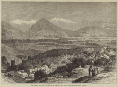 Wojna afgańska, Bala Hissar i miasto Kabul, z górnej części Cytadeli autorstwa John Greenaway