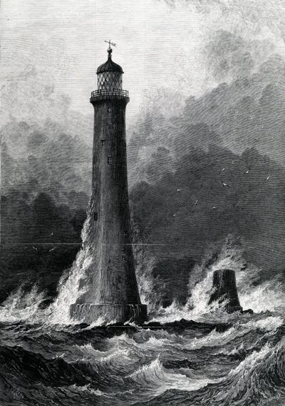 Siūlomas naujas Eddystone švyturys, iliustracija iš „The Illustrated London News“, 1879 m. autorstwa John Greenaway