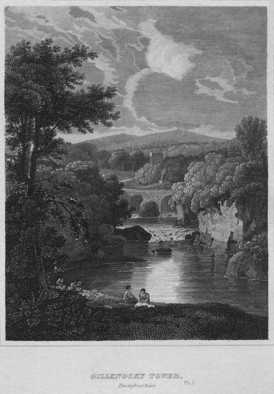 Gillknocky Tower, Dunfrieshire, 1814 autorstwa John Greig