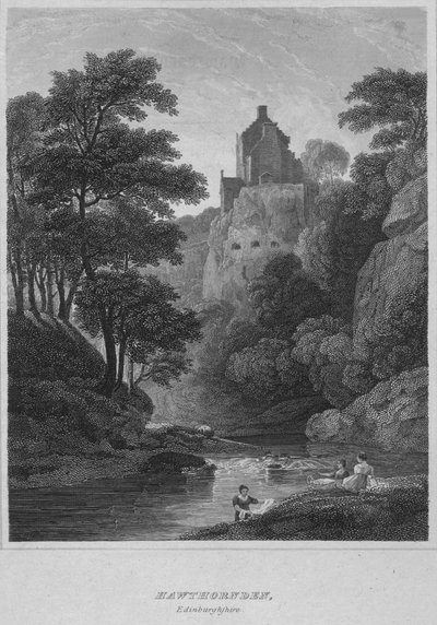 Hawthornden, Edinburghshire, 1814 autorstwa John Greig