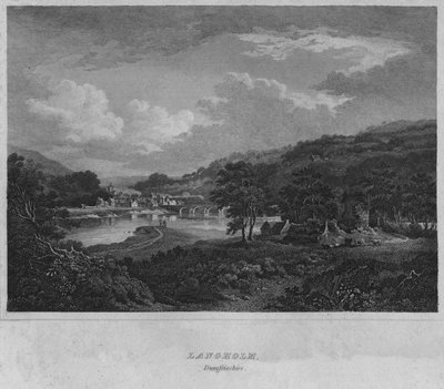 Langholm, Dumfrieshire, 1814 autorstwa John Greig