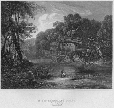 St. Constantines Cells, w pobliżu zamku Colby. Cumberland, 1814 autorstwa John Greig