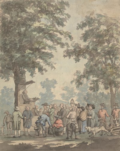 Kaznodzieja na wolnym powietrzu autorstwa John Griffiths