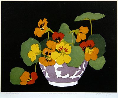 Nasturcje (odbitka drzeworytowa) autorstwa John Hall Thorpe