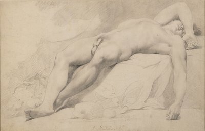 Akademia (grafit na papierze) autorstwa John Hamilton Mortimer