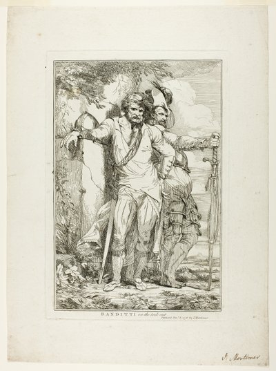 Banditti on the Lookout autorstwa John Hamilton Mortimer