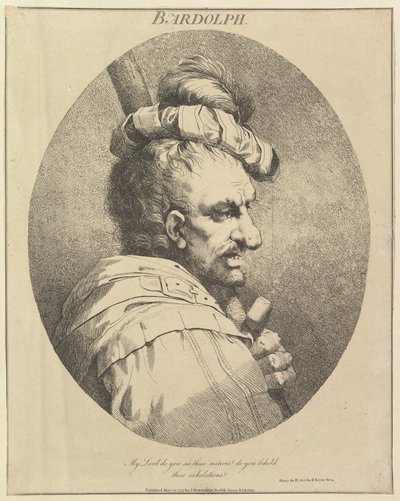 Bardolph Twelve Characters z Szekspira, 20 maja 1775. autorstwa John Hamilton Mortimer