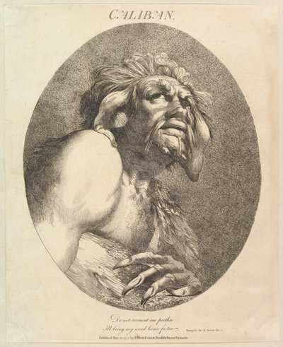 Caliban Twelve Characters z Szekspira, 20 maja 1775. autorstwa John Hamilton Mortimer