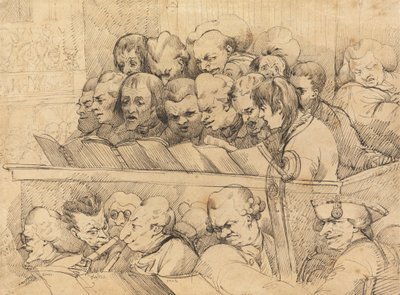 Chór i orkiestra (zespół chóralny) autorstwa John Hamilton Mortimer