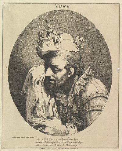 Książę Yorku Twelve Characters z Szekspira, 15 marca 1776. autorstwa John Hamilton Mortimer