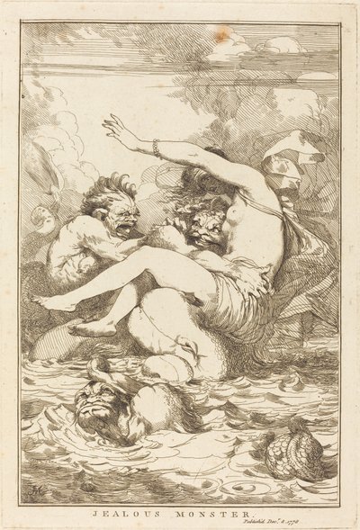 Zazdrosny potwór autorstwa John Hamilton Mortimer