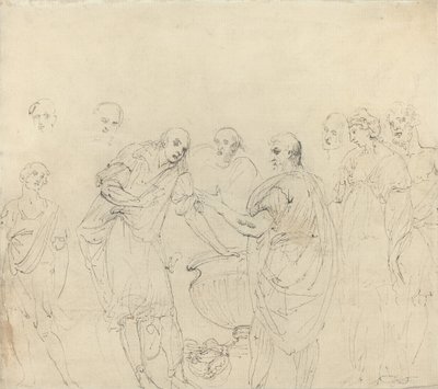 Mucius Scaevola [po prawej] autorstwa John Hamilton Mortimer