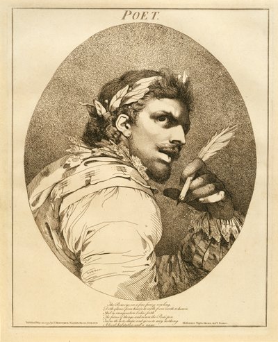 Poeta, ze Snu nocy letniej, akt V, scena I, 1775 autorstwa John Hamilton Mortimer