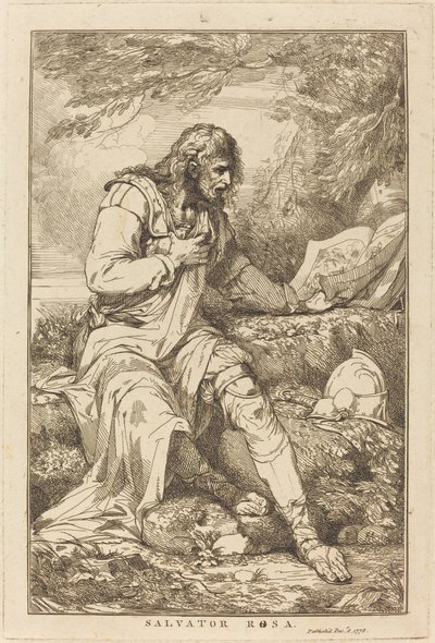 Salvator Rosa autorstwa John Hamilton Mortimer