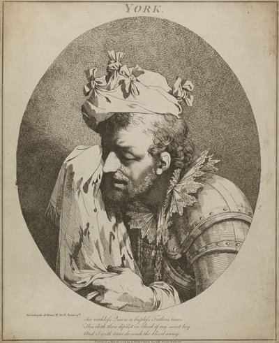York, „Henryk IV”, część II, akt V, scena IV autorstwa John Hamilton Mortimer